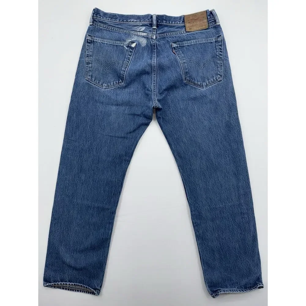 Levi’s 505 White Oak Jeans USA MADE Marked 36 X 30 Men’s Medium Wash Straight.